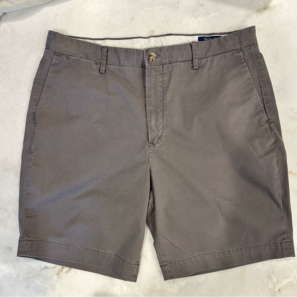 Polo Ralph Lauren 9” Men's Straight Stretch Classic Fit Shorts — Gray 35W